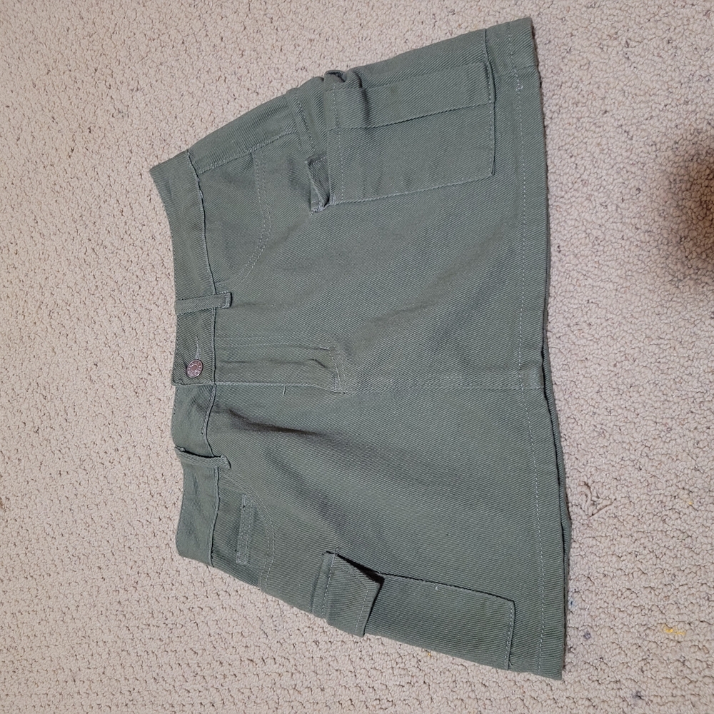 Olive Green Women's Shorts